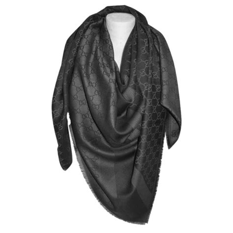 gucci foulard noir|foulards gucci femme.